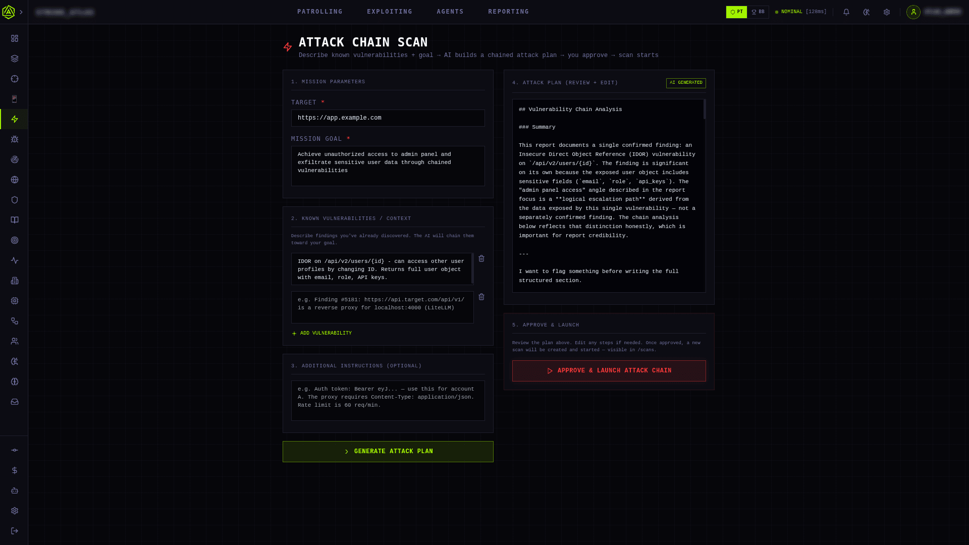 Strike Atlas - Attack Chain dashboard screenshot